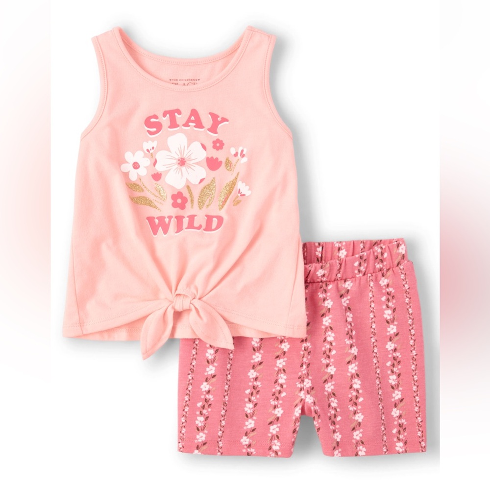 💕The Children’s Place toddler girl tank and shorts set size 3T